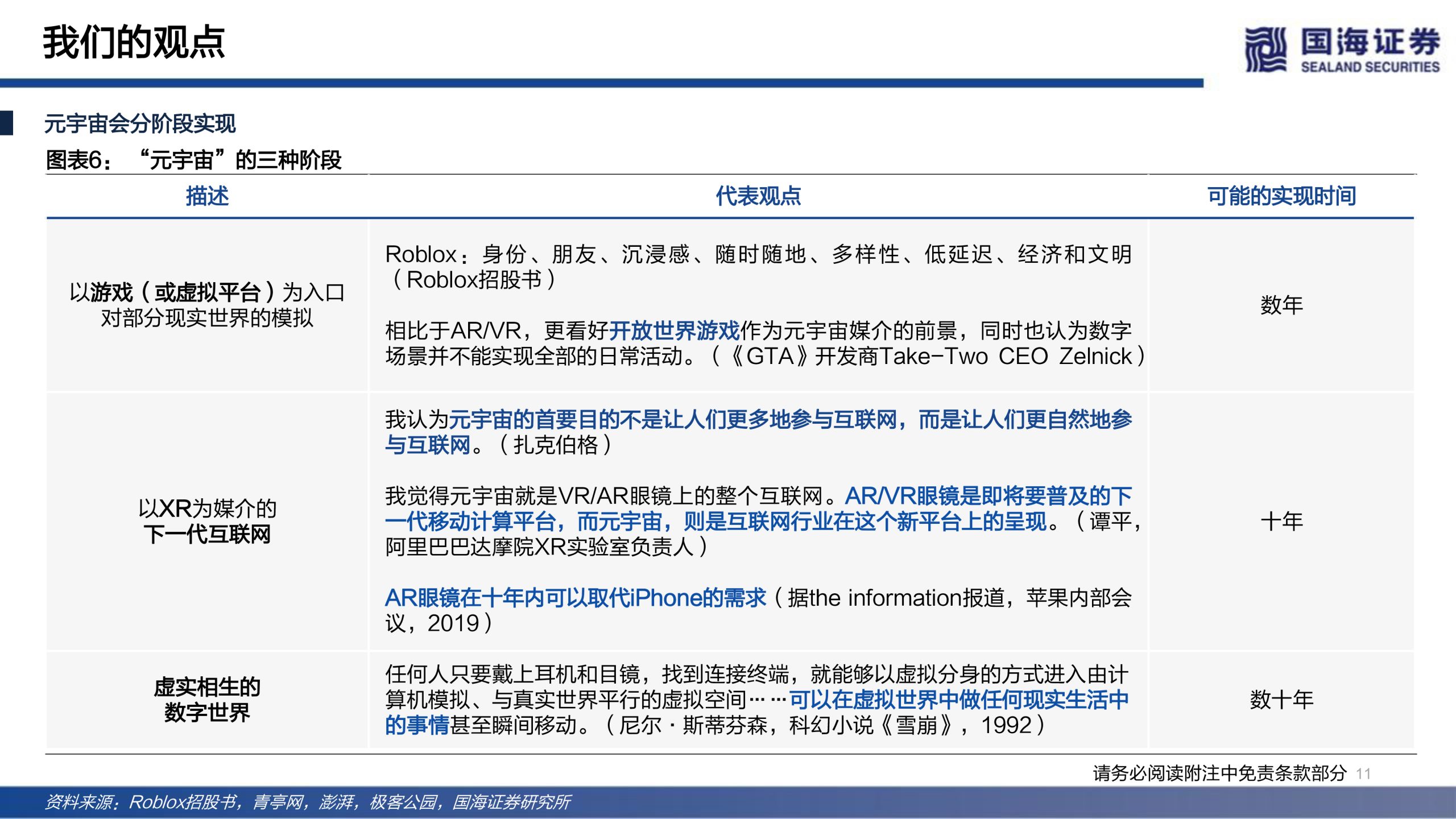 国海证券发布研报《传媒行业元宇宙系列深度报告:下一代互联网前瞻》