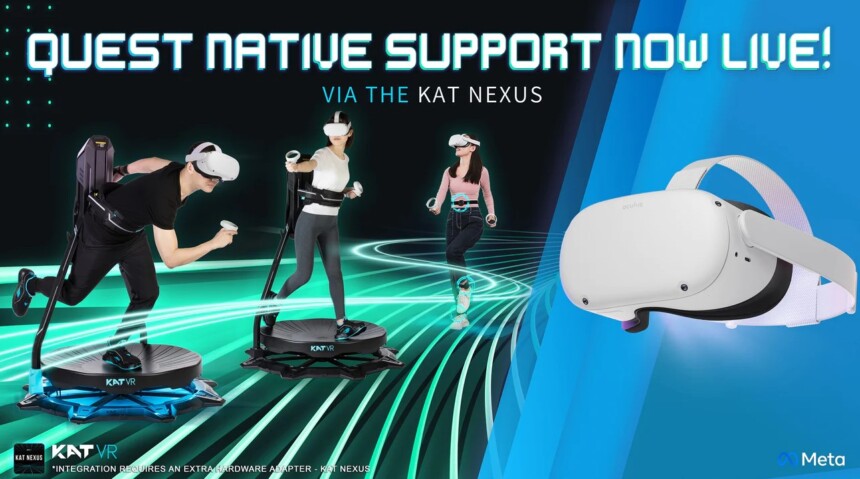 Nexus 让Kat VR 跑步机直接兼容Quest 2 和PSVR 2-VRcoast带你玩转VR