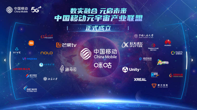 中国移动元宇宙产业联盟正式成立 首批成员包括华为、科大讯飞等