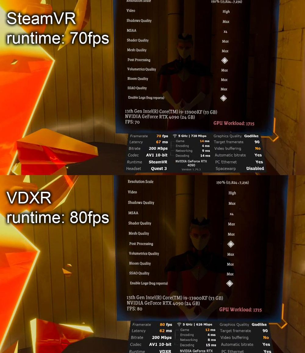 VD（Virtual Desktop）新 OpenXR 运行时绕过了 SteamVR 以提高性能
