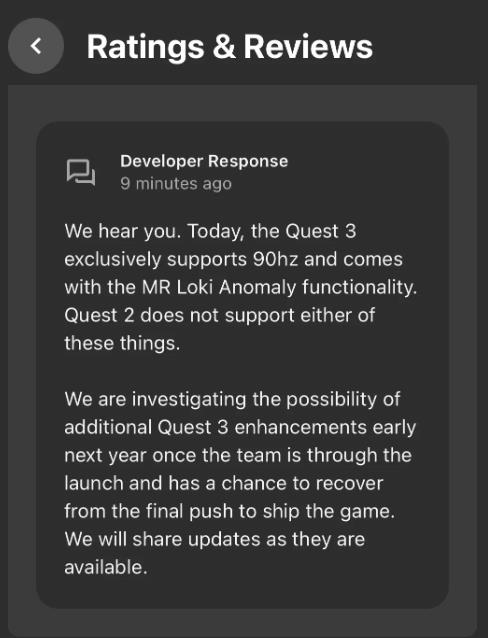 阿斯加德之怒2，为什么Quest 3游戏画面锁死在72Hz
