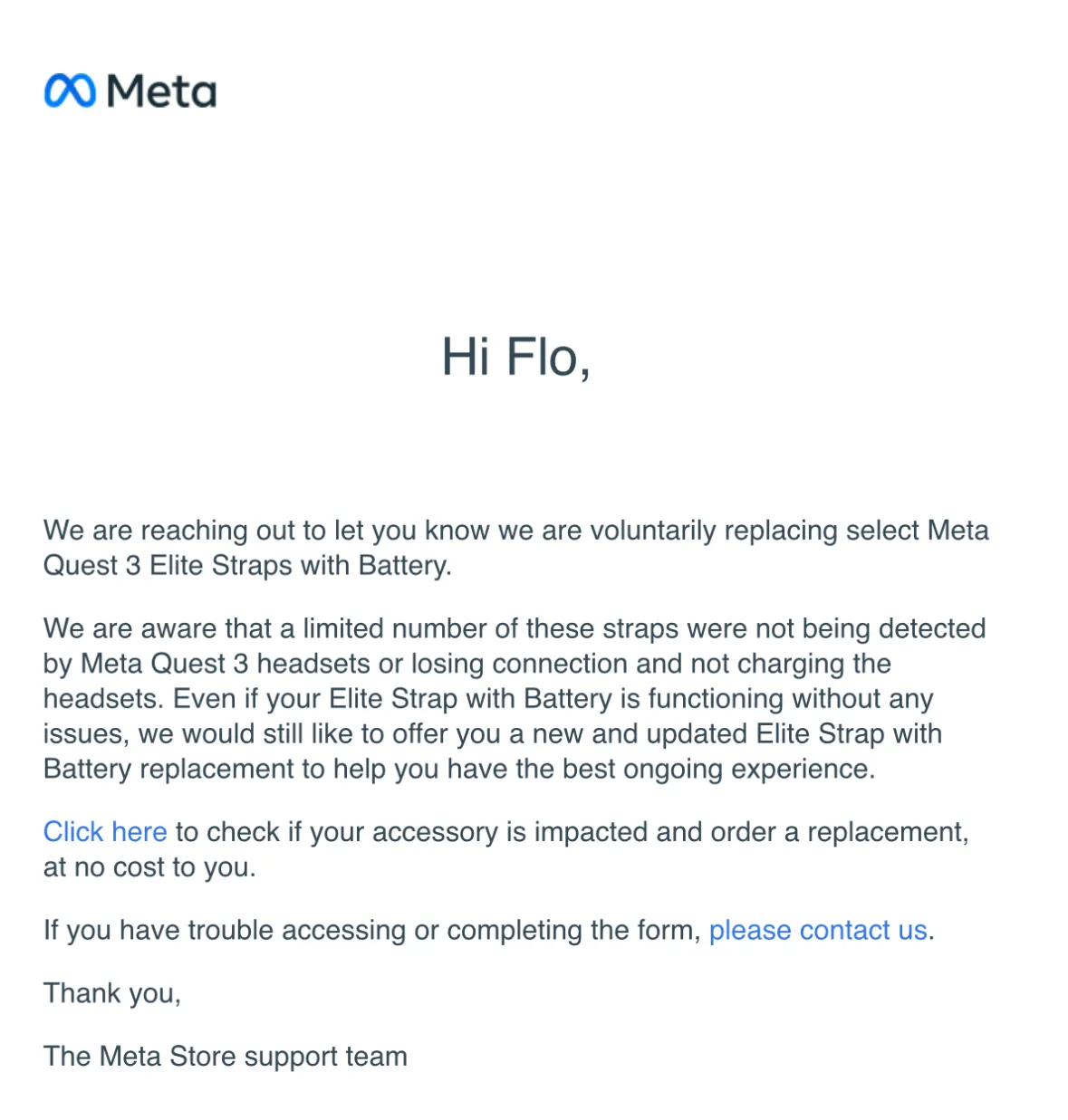 Meta 因充电故障自愿召回早期 Quest 3 Elite 电池带