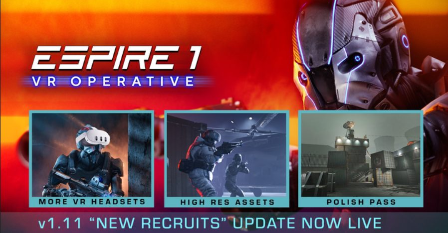 潜行射击游戏 Espire 1 发布 Quest 3 更新"New Recruits"