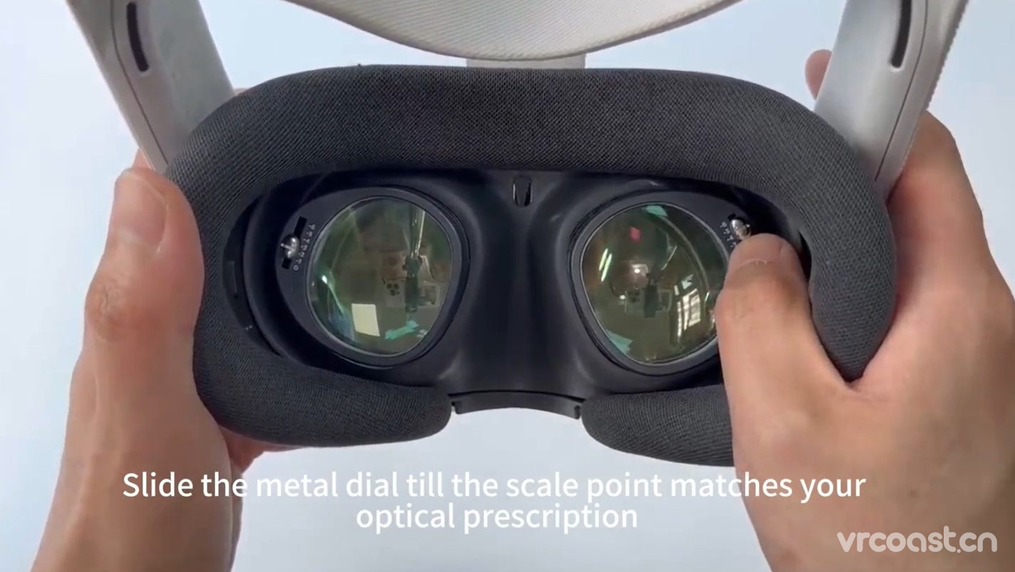 Quest 3 支持调屈光度近视镜片来了，一家人也能玩VR