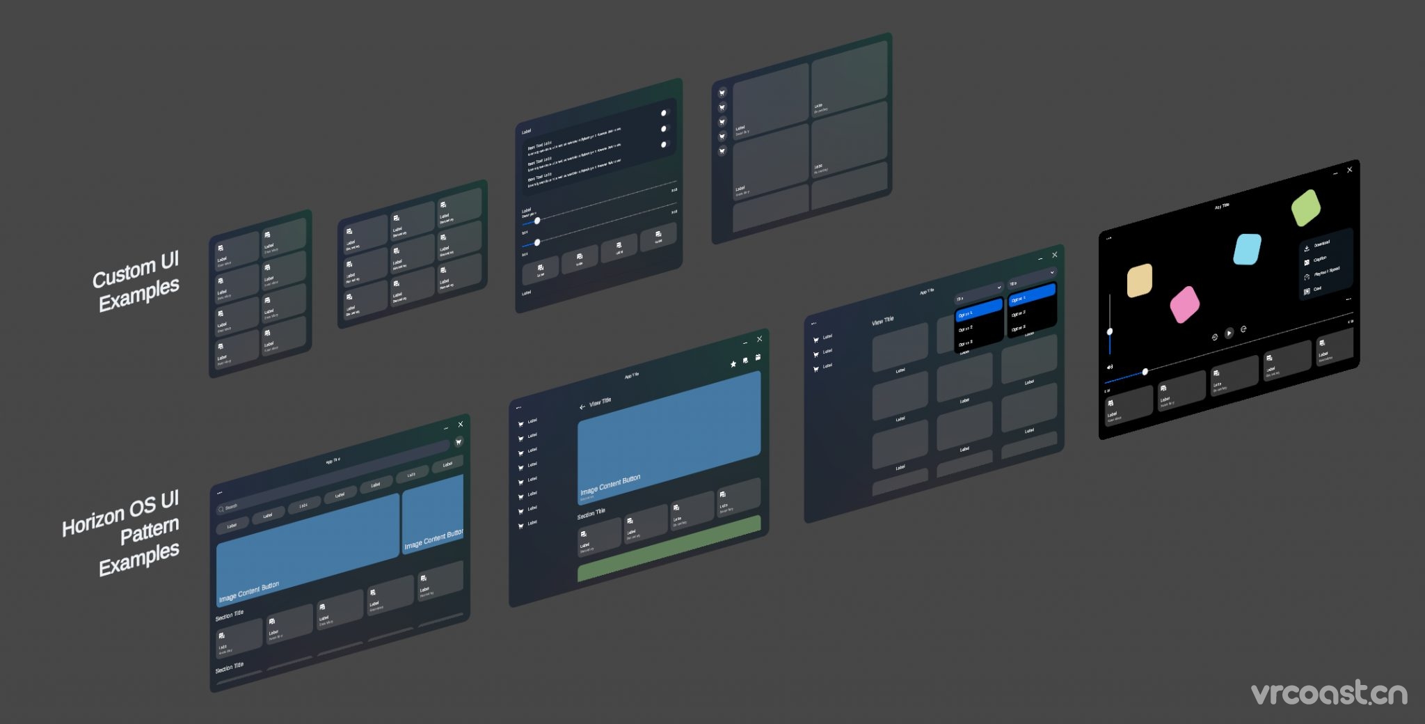 如何使用 Meta Horizon OS UI Set 构建空间2D应用程序