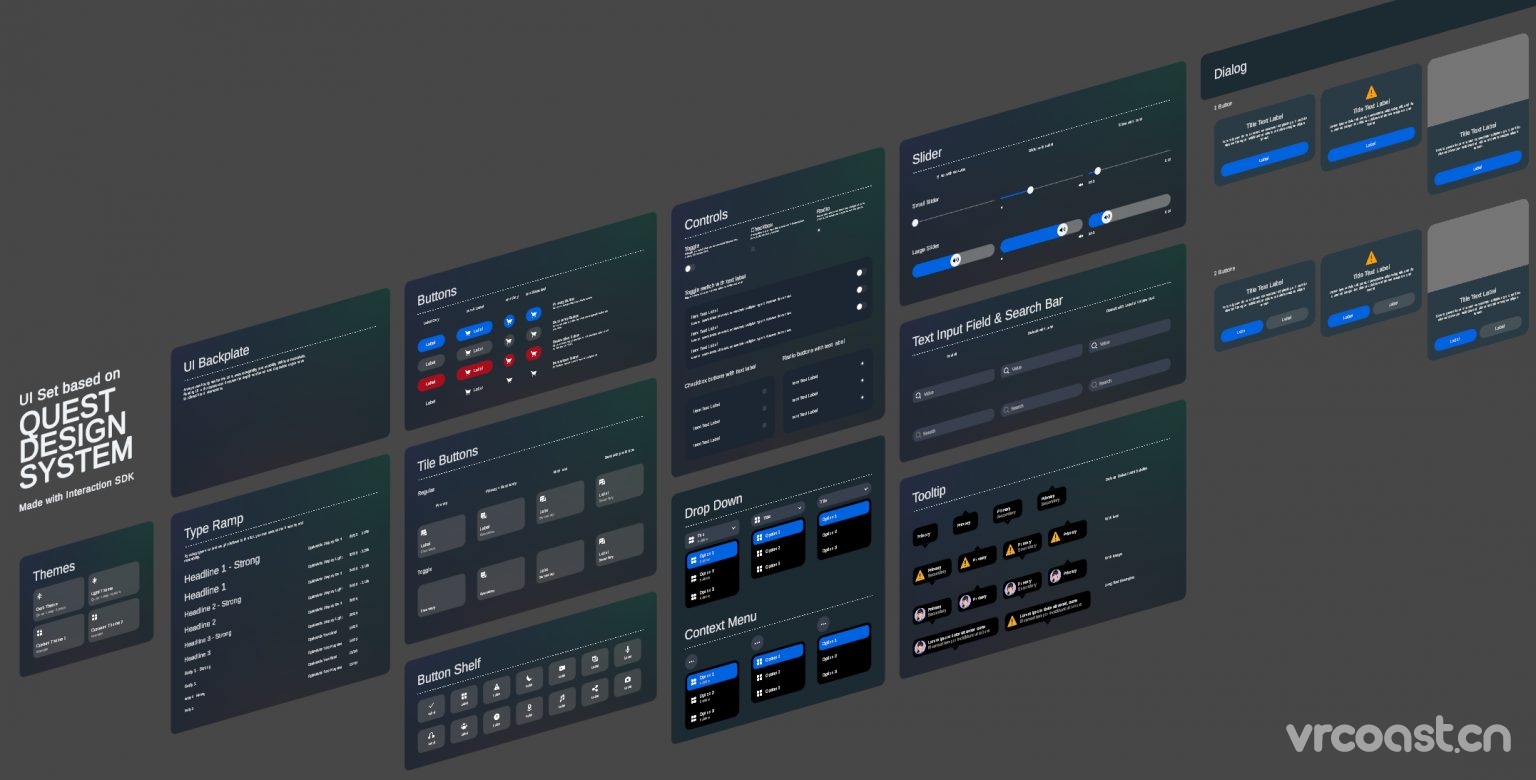 如何使用 Meta Horizon OS UI Set 构建空间2D应用程序