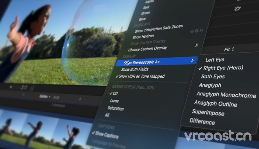 Apple 的 Final Cut Pro for Mac 现在支持编辑空间视频